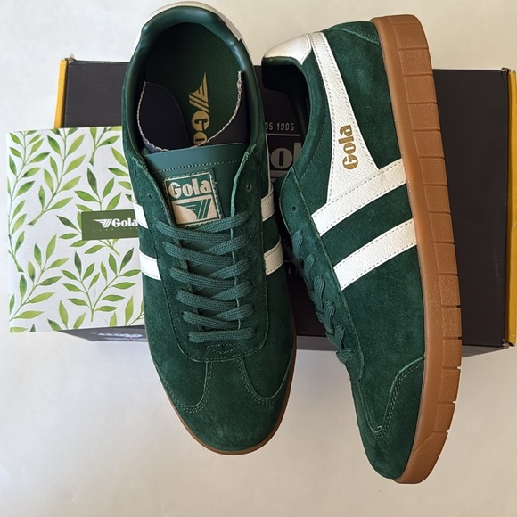 Gola Classics Men's Hurricane Suede Sneakers - Size 11
Evergreen/Offwhite/Gum - Picture 4 of 8